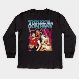 The Classic Three's Company Kids Long Sleeve T-Shirt